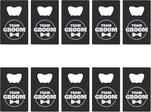 Groomsmen Bottle Openers (10 pack) Groomsman Gifts I Team Groom Gifts...