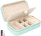 DesignSter Travel Jewelry Box, PU Leather Portable Jewelry Case, Small Jewelry Boxes for Gifts, Travel Jewelry Organizer for Women Rings Earrings ...