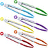MSY BIGSUNNY Kitchen Food Tongs - 7" Mini Silicone Serving Tongs - Set of 6 (purple red orange green yellow blue)...