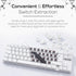 Qisan Keycap Puller Black Stainless Steel Keycap Removal Tool Expert for Mechanical Keyboard Magicforce...