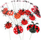 3D Decorative Ladybug Stakes Garden Ladybird Decorations for Yard Patio Lawn Plant Flower Pot Decor, 20 Pcs...