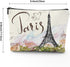 Fantastic Eiffel Tower Paris Romantic France Makeup Bag Large Capacity Portable Toiletries, Cosmetic Bag Pouch for Women, Travel Make Up Bag Organ...