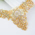 ShiDianYi Rhinestone Applique Gold Bridal Wedding Applique Crystal Pearl Diamante White Wedding Sash RA (AB Gold)...