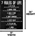 HoneyKICK 7 Rules of Life Motivational Poster, 11 x 14 Inches Unframed, Printed on Premium Cardstock Paper...