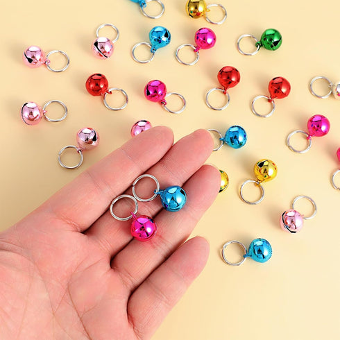Bells for Dog Collars, 24 Pack Pet Cat Puppy Dog Bells for Collar Metal Jingle Bells Loose Beads Festival Party Decoration Charm Training Pet Pend...