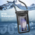 Waterproof Phone Pouch - 10in Waterproof Phone Case with Lanyard, IPX8 Cell Phone Dry Bag Beach Essentials for iPhone 15/15 Plus/15 Pro/15 Pro Max...