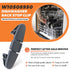 W10508950 Dishwasher Upper Dishrack Slide Rail Stop Clip by Beaquicy - Replacement for 8562015 W10199682 2684662 AP6022472 PS11755805 Whirlpool Dishwasher (Pack of 2) dark grey