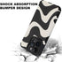 MZELQ Compatible with iPhone 15 Pro Case, Cute Pattern Wave Black and White, Screen Protector Camera Protection Lens Shockproof Phone Case for Gir...