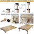 Cutting Board Adjustable Feet, Wood Adjustable Feet for Countertop Cutting Board- Kit to Elevate and Skid-Proof Your Cutting Board (Beige)...