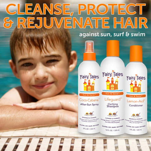 Fairy Tales Swimmer Conditioning Spray for Kids - 8 oz | Made with Natural Ingredients in the USA | Replenish and Restore from Chlorine and Salt D...
