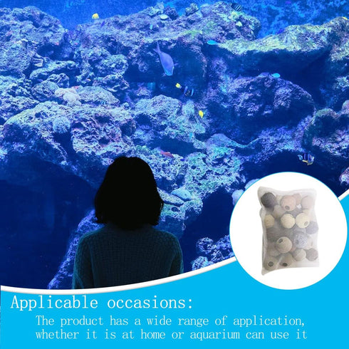5 Pcs Tanks Filter Media Bags, Aquarium Media Bag, Aquarium Filter Bags, Fish Tank Media Mesh Filter Bags, with Zipper Reusable Aquarium Filter Me...