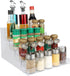 Spice Rack,No Tool Needed & No Pungent Acrylic Glue Self-derived Snap On Assembly Spice Shelf Pantry Kitchen Cabinet Organizer 10 in for Jars,Baki...