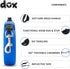 DDOXX Retractable Dog Leash - Strong Reflective Nylon Strips with Break & Lock system - S (Blue)...