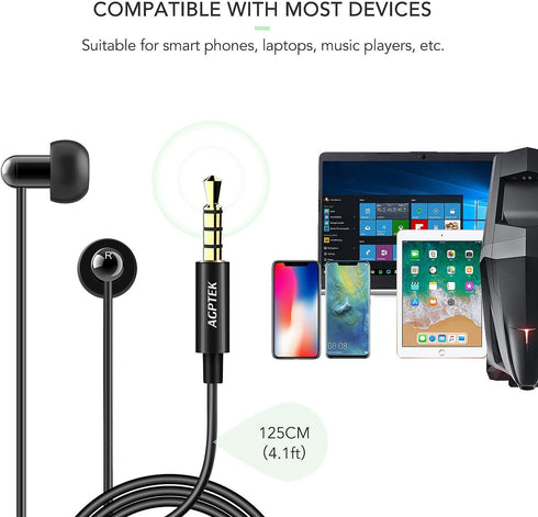 AGPTEK Sleep Earbuds, in-Ear Earphones for Sleeping with 3 Sizes Ultra-Light Soft Silicone, Noise Isolating Headphone Perfect for Sleeping, Insomn...