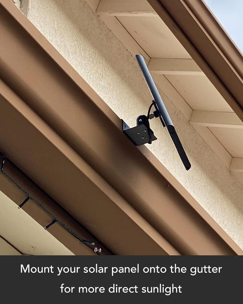 Aobelieve Gutter Mount for Ring Solar Panel, Black...