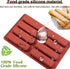 Finger Biscuit Silicone Mould, 2Pack 8 Cavities Finger Shaped Molds Granola Bars Twinkie Cake Pan Rectangular Strip Mold for Baking Energy Bars, C...