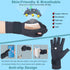 Copper Arthritis Gloves with Adjustable Wrist Strap for Women Men, Fingerless Compression Gloves for Arthritis, Carpal Tunnel, Pain Relief, Swelli...