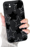 Compatible for iPhone 11 Case Cute Cool Star Black Design for Girls Women Soft TPU Shockproof Protective Girly for iPhone 11-Black&White Star...