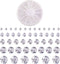 Pandahall 376Pcs 5 Size Clear Cubic Zirconia Cabochons Grade A Round Faceted Rhinestone Gems Gemstone with Pointed Back for Nail Art Craft Jewelry...