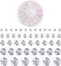 Pandahall 376Pcs 5 Size Clear Cubic Zirconia Cabochons Grade A Round Faceted Rhinestone Gems Gemstone with Pointed Back for Nail Art Craft Jewelry...