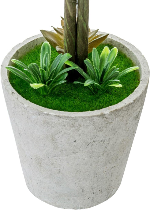 MyGift 15 Inch Artificial Boxwood Topiary Tree - 2 Pack Potted Faux Plant Balls in Gray Pulp Planter, Tabletop Home Décor...