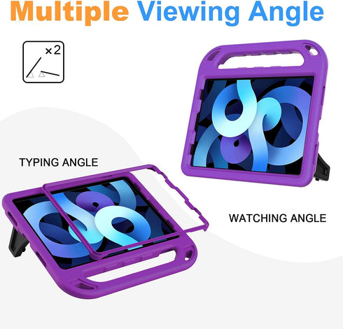 BMOUO Kids Case for iPad Air 5th Generation 2022/iPad Air 4th Generation 2020/Pro 11, iPad Air 5/4 Case, Built in Screen Protector,Shockproof Hand...