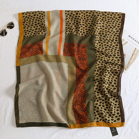 Women Animal Print Scarf Cotton-linen Feeling Shawl Wraps Scarves...