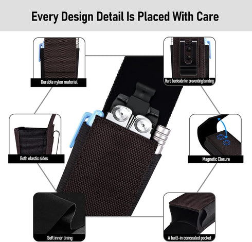 ykooe Multitool Sheath Compatible with Leatherman EDC Belt Organizer Tool Holster Nylon Pouch...