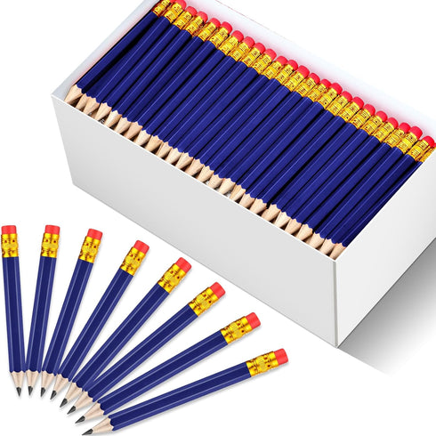 Outus 144 Pieces Golf Pencils, HB Half Pencils with Eraser, 3.5 Inch Baby Shower Pencils Mini Pencils for Kids Baby Shower Bridal Shower Golf Scho...