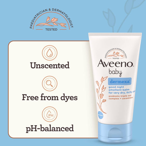 Aveeno Baby Dermexa Good Night Emollient Balm, 75 ml...