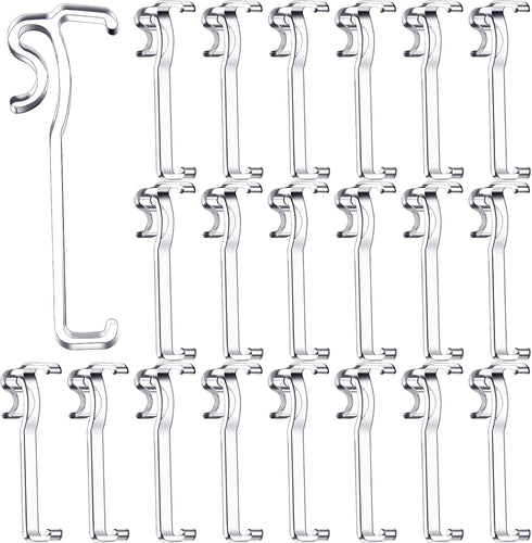 Blulu 3 Inch Valance Clips Window Blind Hidden Clip Clear Plastic Retainer Latent for Horizontal Blind(30 Pieces)...