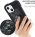 MARKILL Compatible with iPhone 14 Case/iPhone 13 Case 6.1 Inch with Built-in 360°Rotating Ring Stand, Military Grade Drop Protection Full Body Rug...