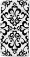 HGOD DESIGNS Black Floral, Vintage Flower Paisley Design Black and White 100% Cotton Soft Bath Hand Towels for Bathroom Kitchen Hotel Spa 15inX30i...