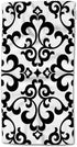 HGOD DESIGNS Black Floral, Vintage Flower Paisley Design Black and White 100% Cotton Soft Bath Hand Towels for Bathroom Kitchen Hotel Spa 15inX30i...