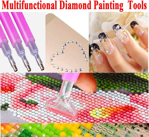 Diamond Painting Accessories & Art Tool Supplies-60PCS Colorful Diamond Painting Glue Clay-DIY Drilling Mud Embroidery Wax Tacky Kit-Glue Dot Clay...