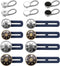 Pants Button Extender Shirt Collar Extenders: 8 Pcs Jeans Waist Silicone Button for Mens and Women - 6 Neck Extenders Dress Shirts...