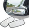 2 PCS Car Rear View Blind Spot Mirror, 3.7" x 1.4" Rectangular Curved Wideangle Auxiliary Rearview Mirror, High-definition Glass Adjustable Anti-g...