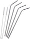 4 Extra Long Stainless Steel Straws for 30 OZ Tumbler + 2 Cleaning Brushes...