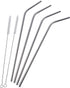 4 Extra Long Stainless Steel Straws for 30 OZ Tumbler + 2 Cleaning Brushes...