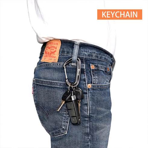 Small Heavy Duty Carabiner Clips: Favofit 12kn(2697lbs) Caribeaner for Keychain - Lightweight Hammock Caribeener for Hiking Camping Dog Leash...