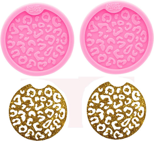 2PCS DIY Round Coaster Silicone Mold for Epoxy Resin Casting Molds Resin Coaster Mold Diameter 7cm/2.76 inch, Molds for Casting, Home Decoration...