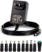 12V 2A Power Adapter Charger AC 12V Regulated Power Supply DC in 12 Volts 2000mA Power Cord with 10 Interchangeable DC Plug for 1A 1.1A 1.2A 1.3A ...