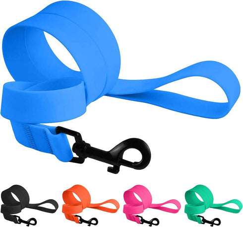 CollarDirect Waterproof Dog Leash Small Medium Large Durable Pet Leashes for Walking Training Running Pink Black Blue Orange Green (M, Blue)...