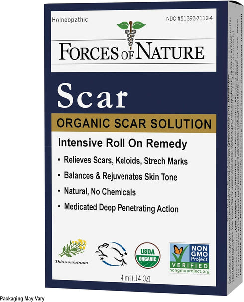Forces Of Nature, Medicine Scar Control Rollerball Organic, 0.14 Fl Oz...