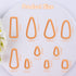 Puocaon Dangle Polymer Clay Cutters - 10 Pcs Basic Clay Cutters for Polymer Clay Jewelry, Drop Dangle Clay Earring Cutters, Rectangle Geometric Cl...