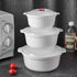 Microwave Bowls with Lids Plastic Mixing Bowls Microwave Safe Bowls Microwave Dishes for Heating Food Microwave Cookware Cooking Bowls for Ramen B...