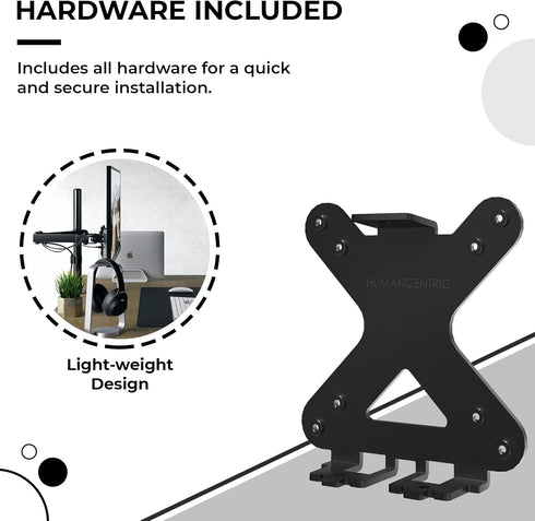 HumanCentric VESA Mount Adapter compatible with HP Pavilion 27xw, 25xw, 24xw, 23xw, 22xw, 22cwa, 27cw, 25cw, 24cw, 23cw, and 22cw Monitors...