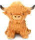 Scottish Highland Cow Stuffed Animal, Realistic Stuffed Cattle Plushie, Plush Toy, 10 Inch/Brown...