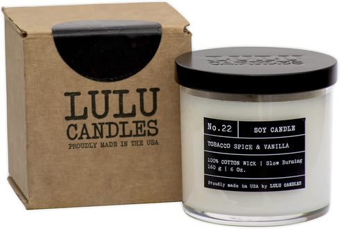 Lulu Candles | Jasmine, Oud & Sandalwood | Luxury Scented Soy Jar Candle | Hand Poured in The USA | Highly Scented Long Lasting (6 Oz.)...
