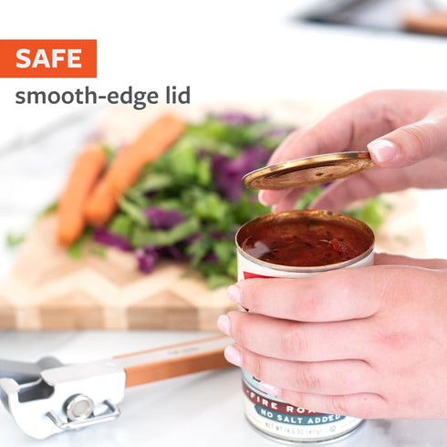 Full Circle Smooth Operator, Smooth-Edge Stainless Steel Can Opener: Safe, Easy, and Eco-Friendly...
